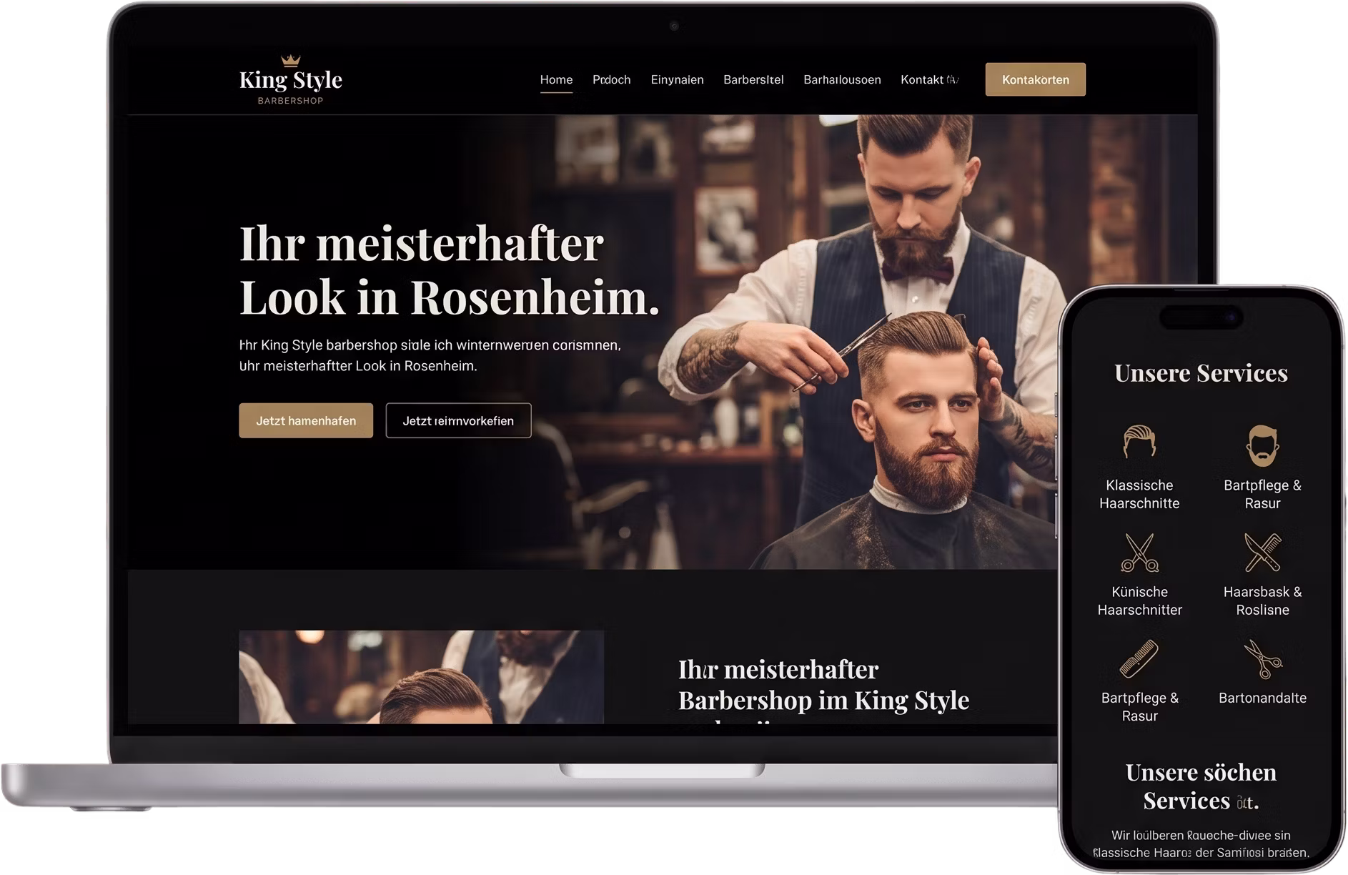 King Style Friseur Barbershop Mockup – innDigital